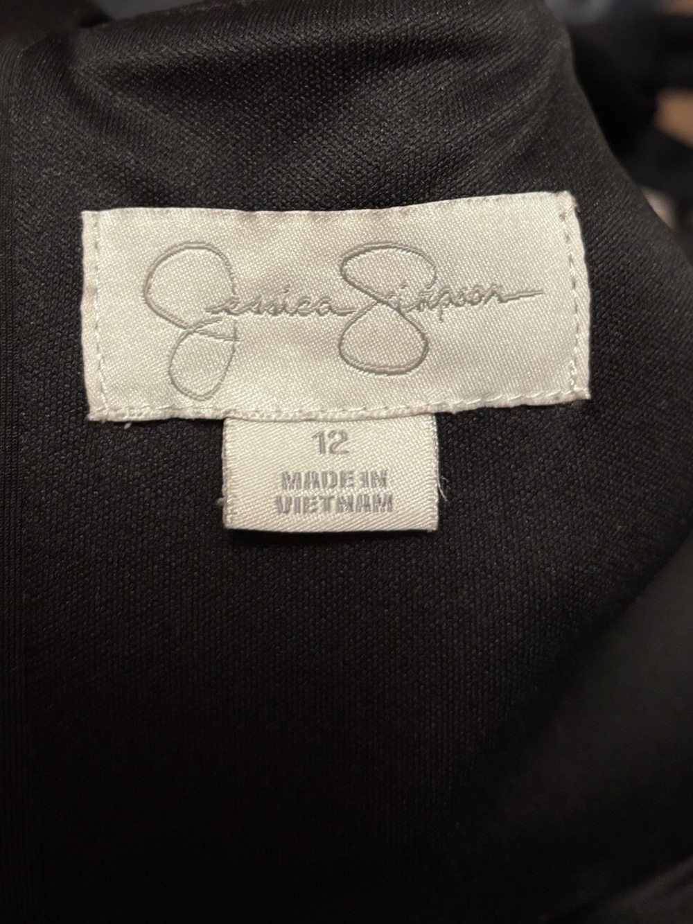 🖤 Jessica Simpson Black Strappy Back Bodycon Cocktail Dress